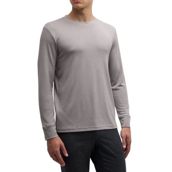 Theory Other - Theory Men's Essential Long Sleeve T-Shirt Size Medium Crewneck Anemone Milano